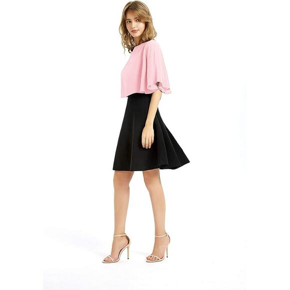 NWT ~ Women's Baby Pink Soft Chiffon Shawl Wrap Shrug Cover Up - Picture 2 of 4